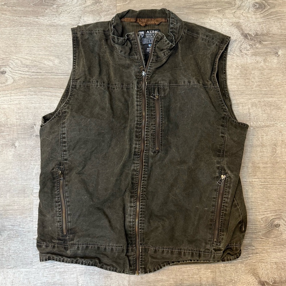 Vintage Patina Dye Men's Kuhl Vest XL - Picture 2 of 7